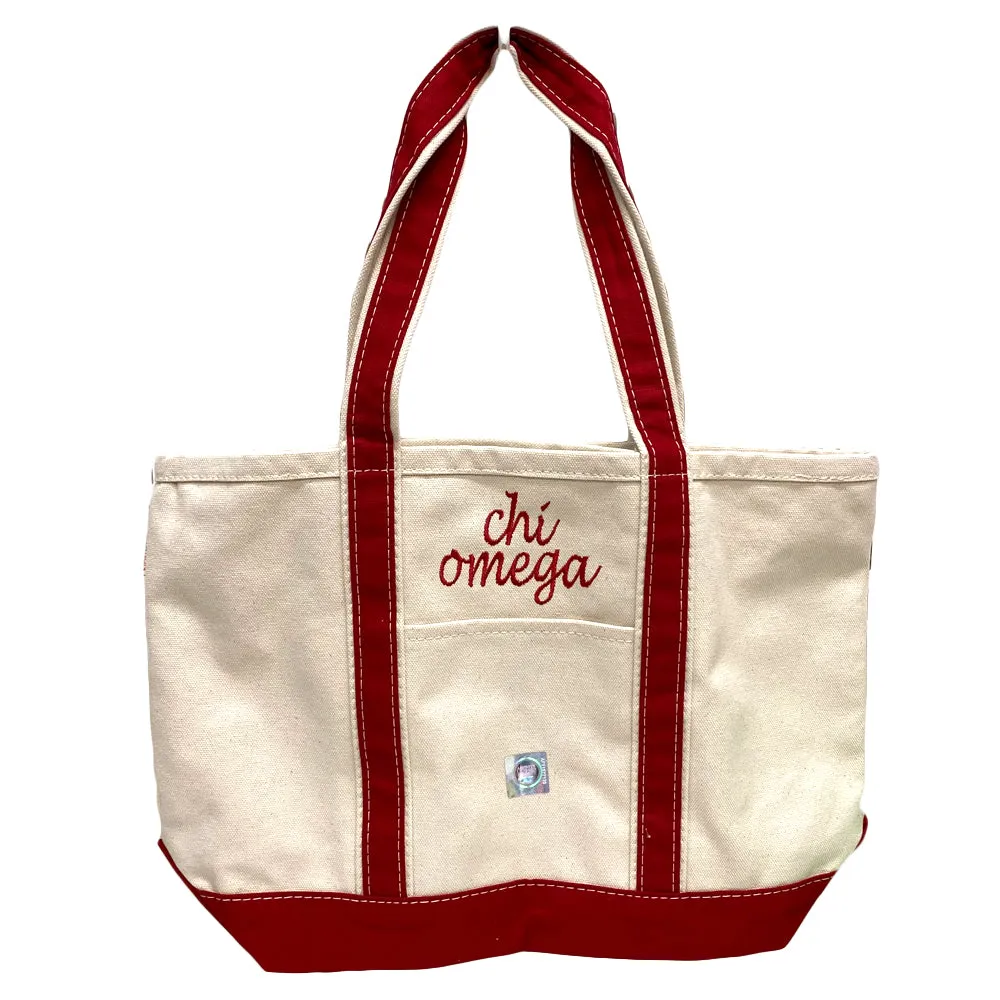 Canvas Boat Tote - Sorority