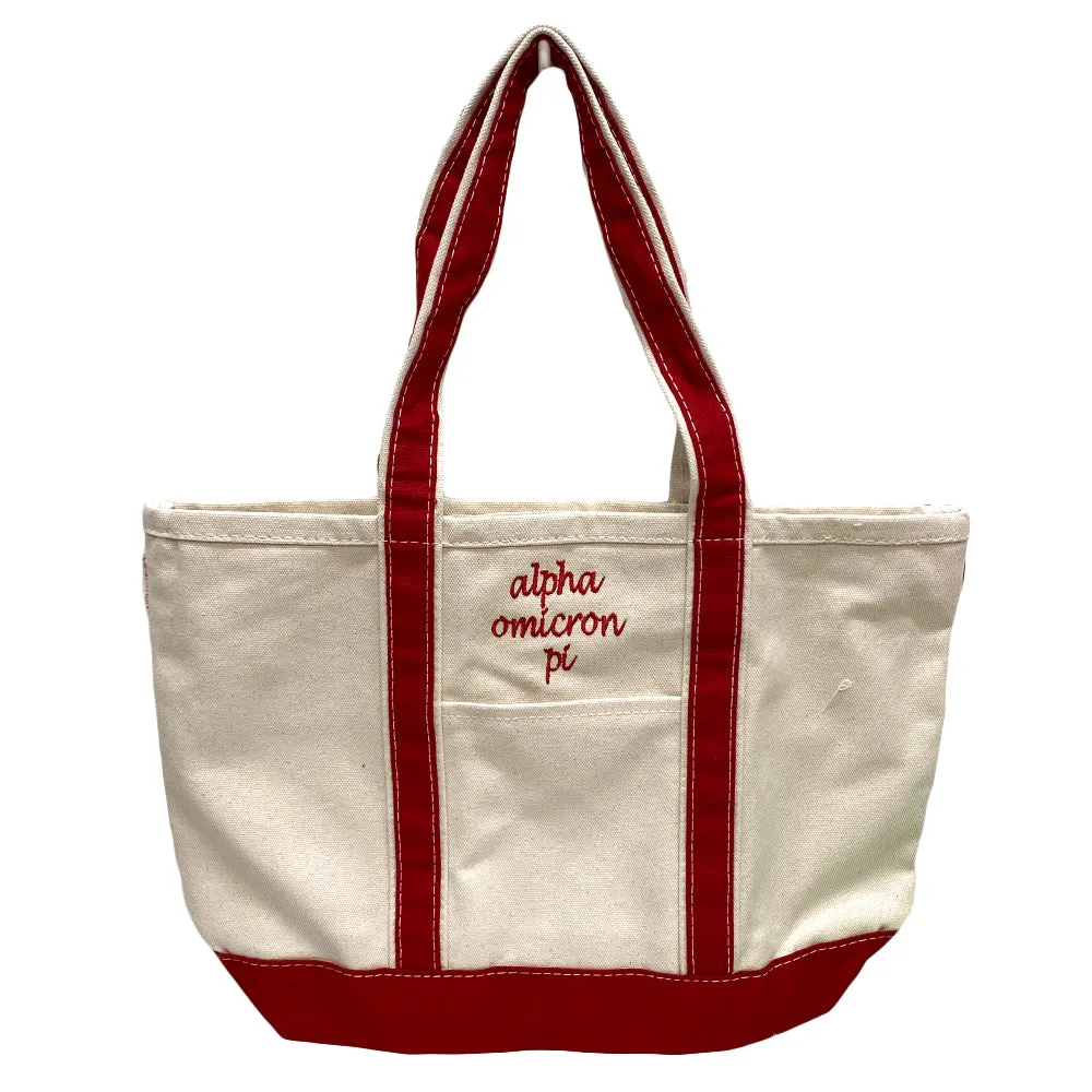 Canvas Boat Tote - Sorority