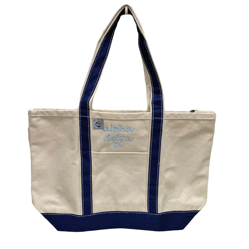 Canvas Boat Tote - Sorority