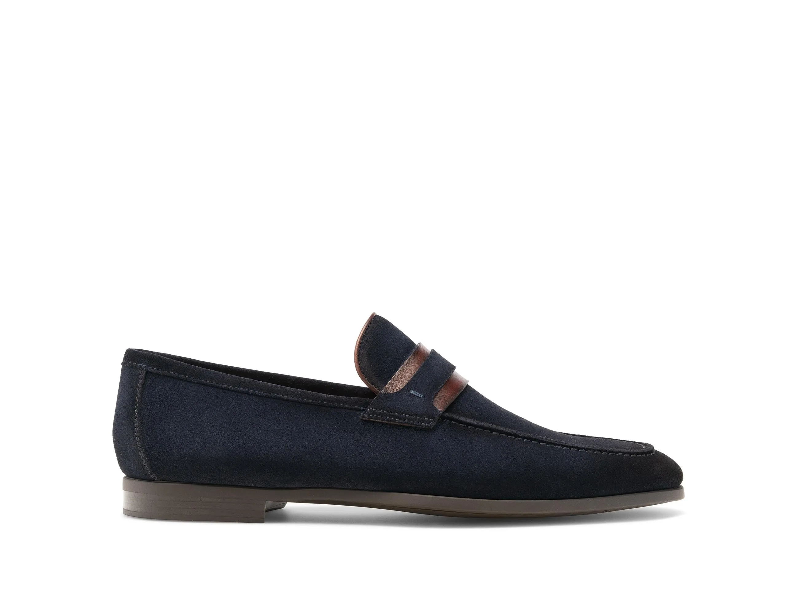 Cascade Banded Loafer - Navy Suede
