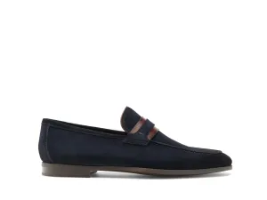 Cascade Banded Loafer - Navy Suede