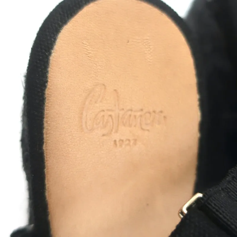 Castaner Crisscross Platform Espadrille Wedge Sandals Black Size 38