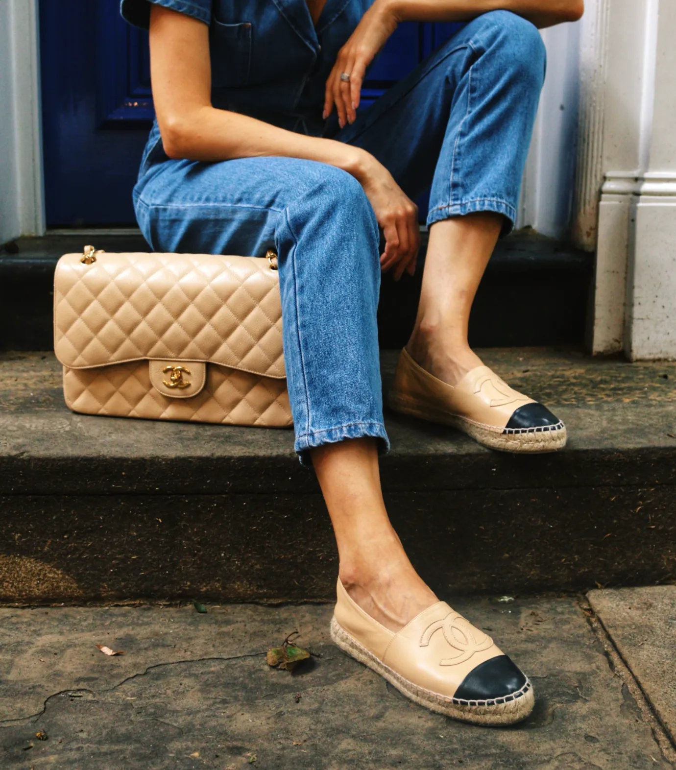 Chanel Leather Espadrille