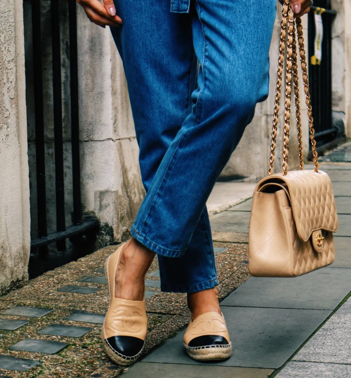 Chanel Leather Espadrille