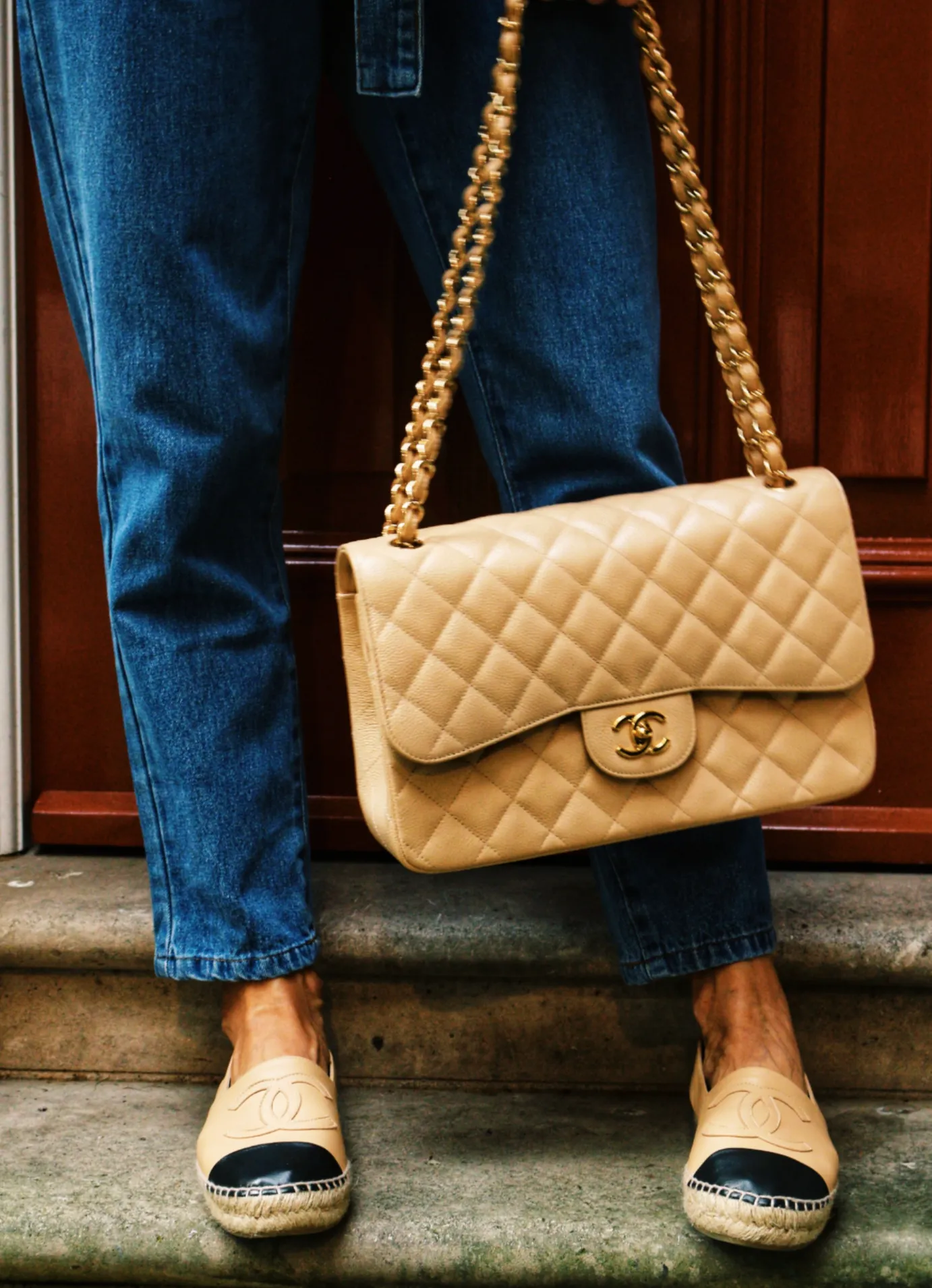 Chanel Leather Espadrille
