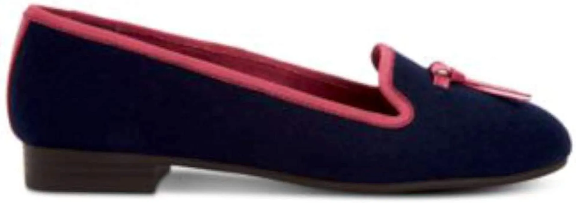 Charter Club Womens Femmiie Fabric Round Toe Loafers, Navy, Size 6.5