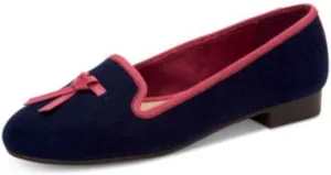 Charter Club Womens Femmiie Fabric Round Toe Loafers, Navy, Size 6.5