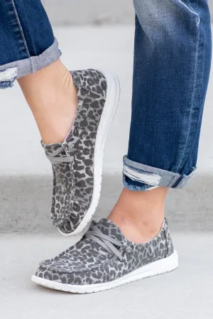Cheetah 2 Boat Shoes - Grey