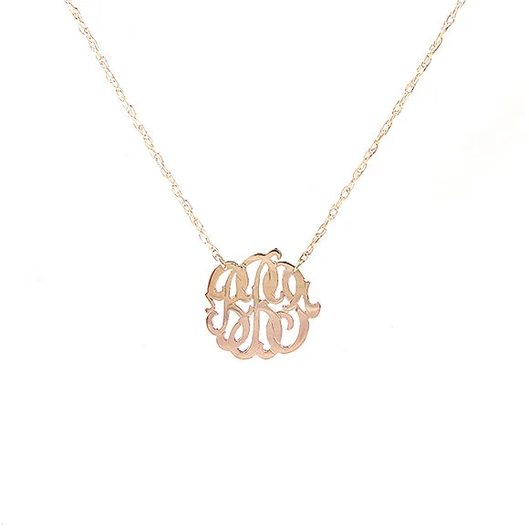 Cheshire Handcut Monogram Necklace (WS)