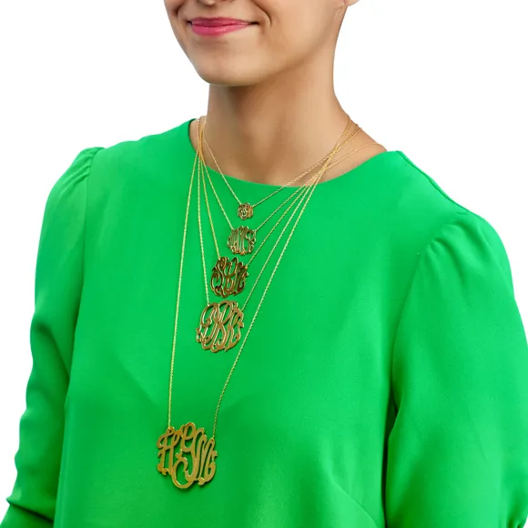 Cheshire Handcut Monogram Necklace (WS)