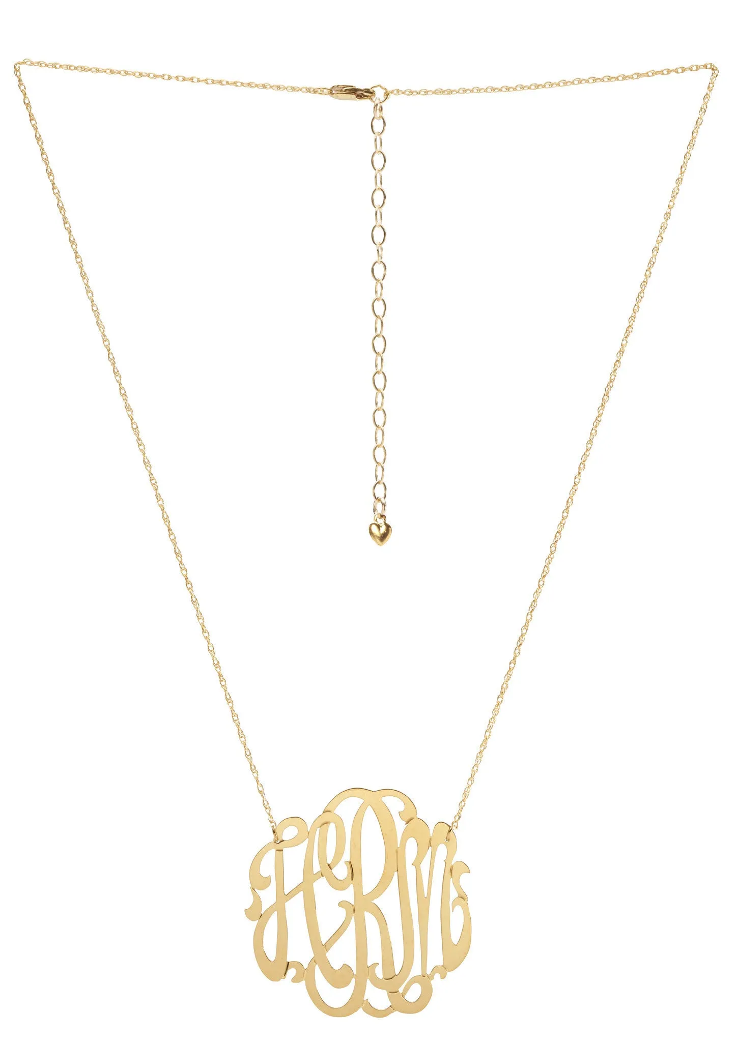 Cheshire Handcut Monogram Necklace (WS)