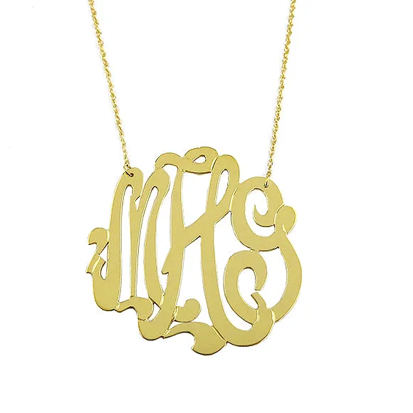 Cheshire Handcut Monogram Necklace (WS)