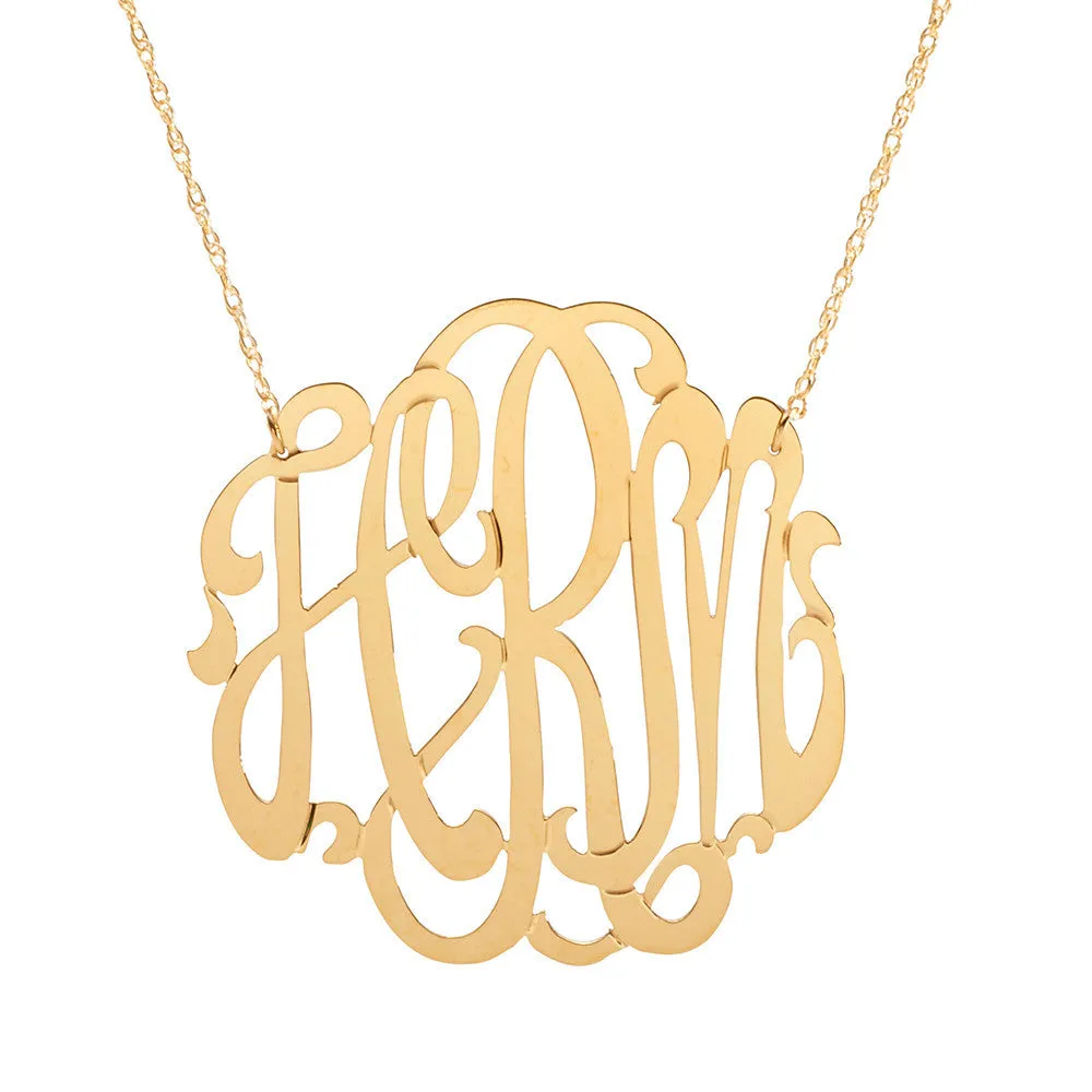 Cheshire Handcut Monogram Necklace (WS)