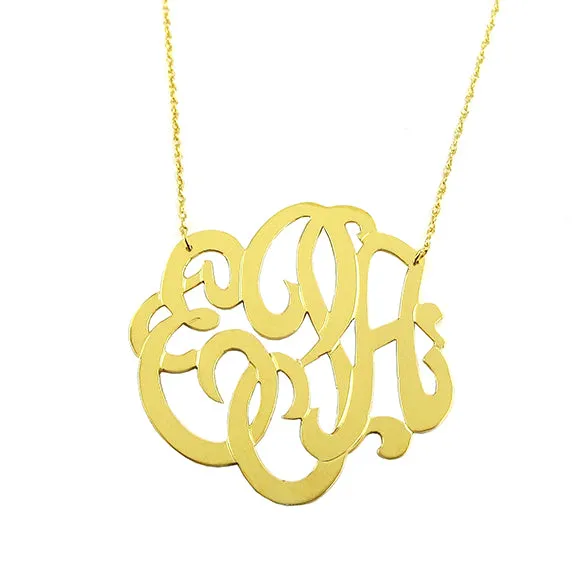 Cheshire Handcut Monogram Necklace (WS)