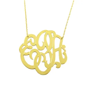 Cheshire Handcut Monogram Necklace (WS)