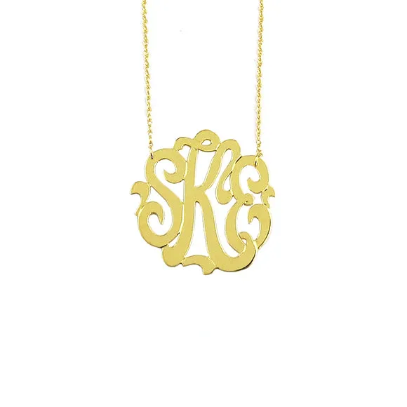 Cheshire Handcut Monogram Necklace (WS)