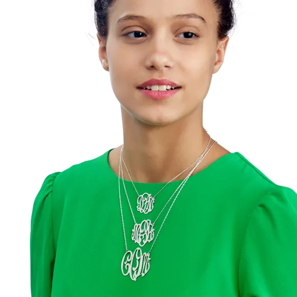Cheshire Handcut Monogram Necklace (WS)