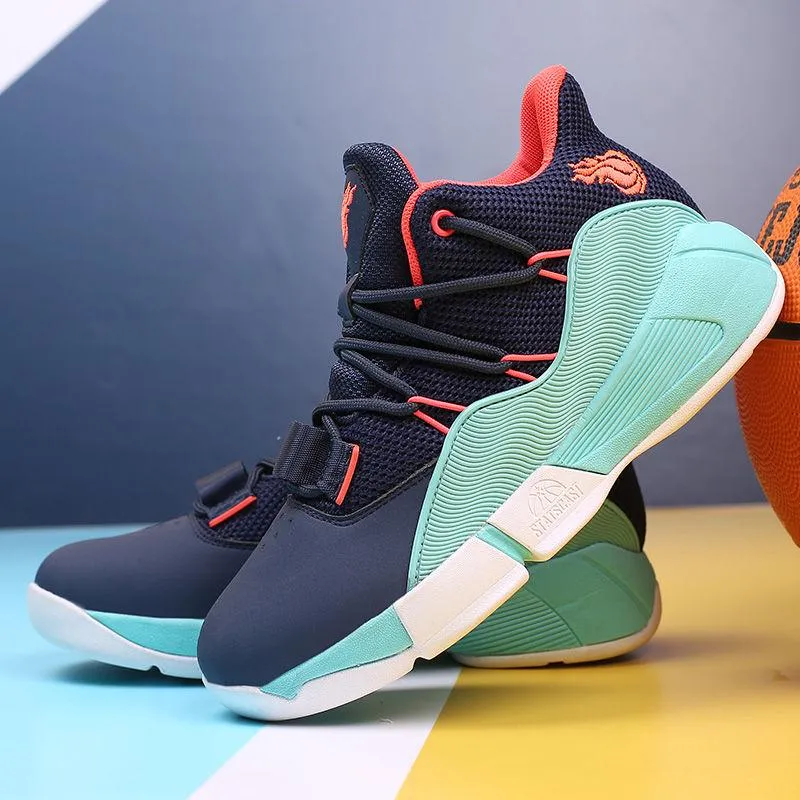 Children Basketball Shoes Comfortable Boys Kids Girls Sport Training Shoes Women Kids Boy Athletic Basketball Sneakers