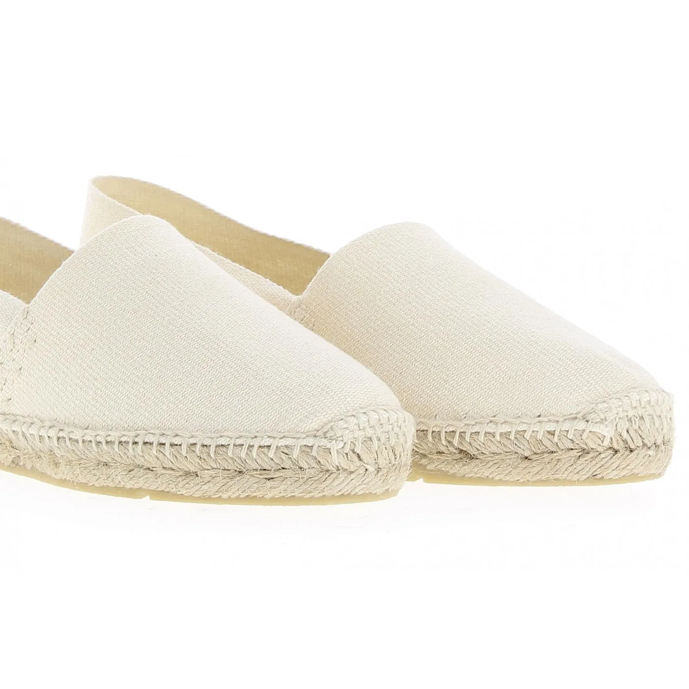 Classic Pale White Espadrilles | Hand-Sewn & 100% Made in France
