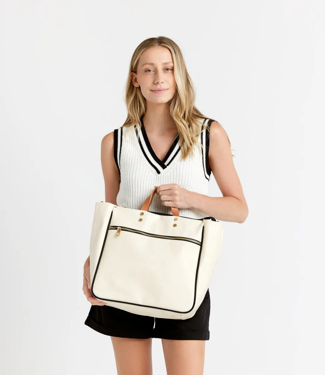 CODIE CANVAS TOTE - BLACK