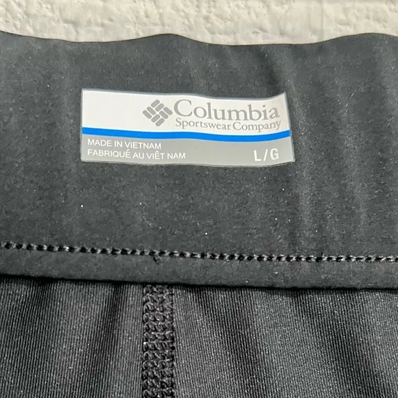Columbia Black Athletic Hiking Athleisure Skort Large