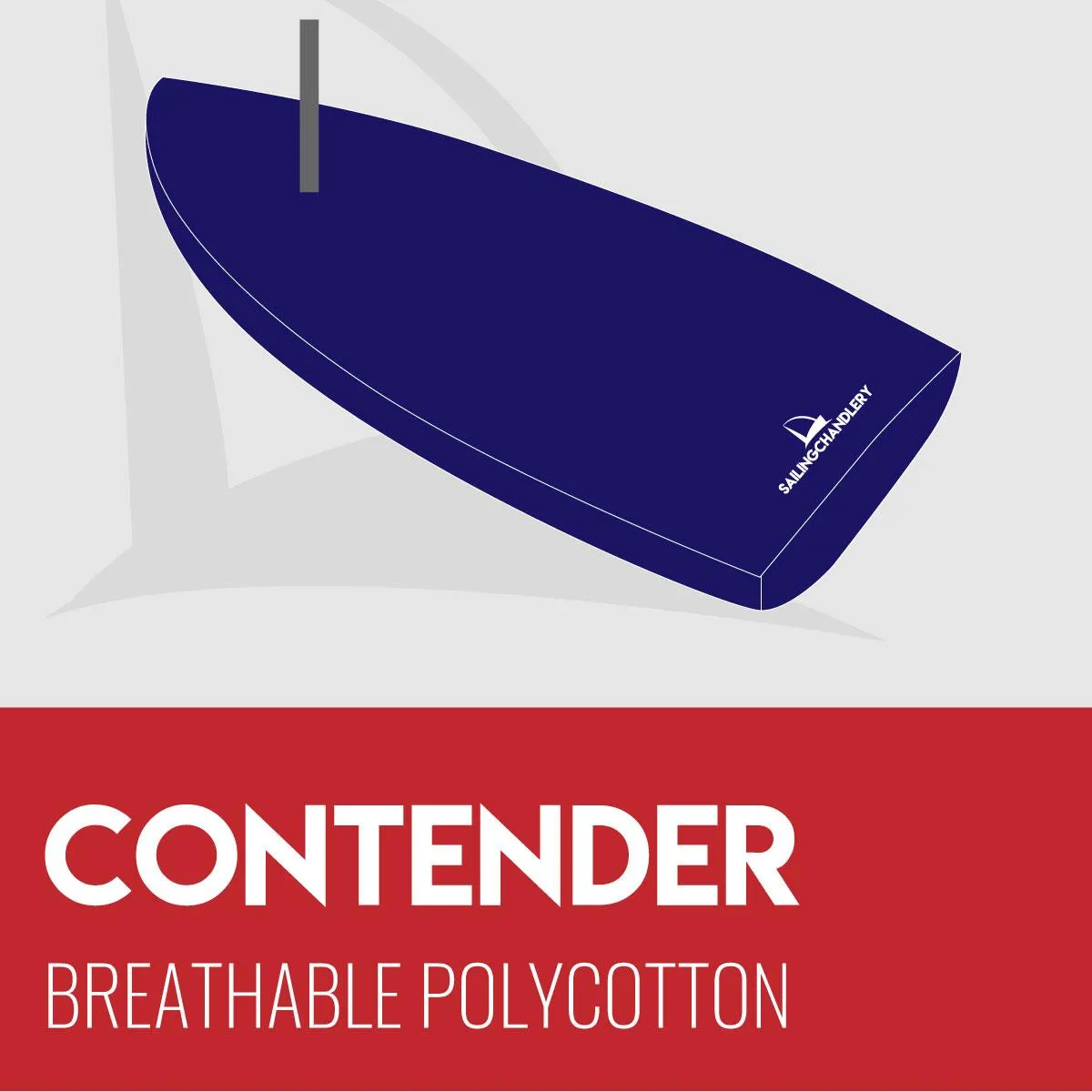 Contender Boat Cover - Mast Up Flat - Breathable Polycotton