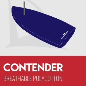 Contender Boat Cover - Mast Up Flat - Breathable Polycotton