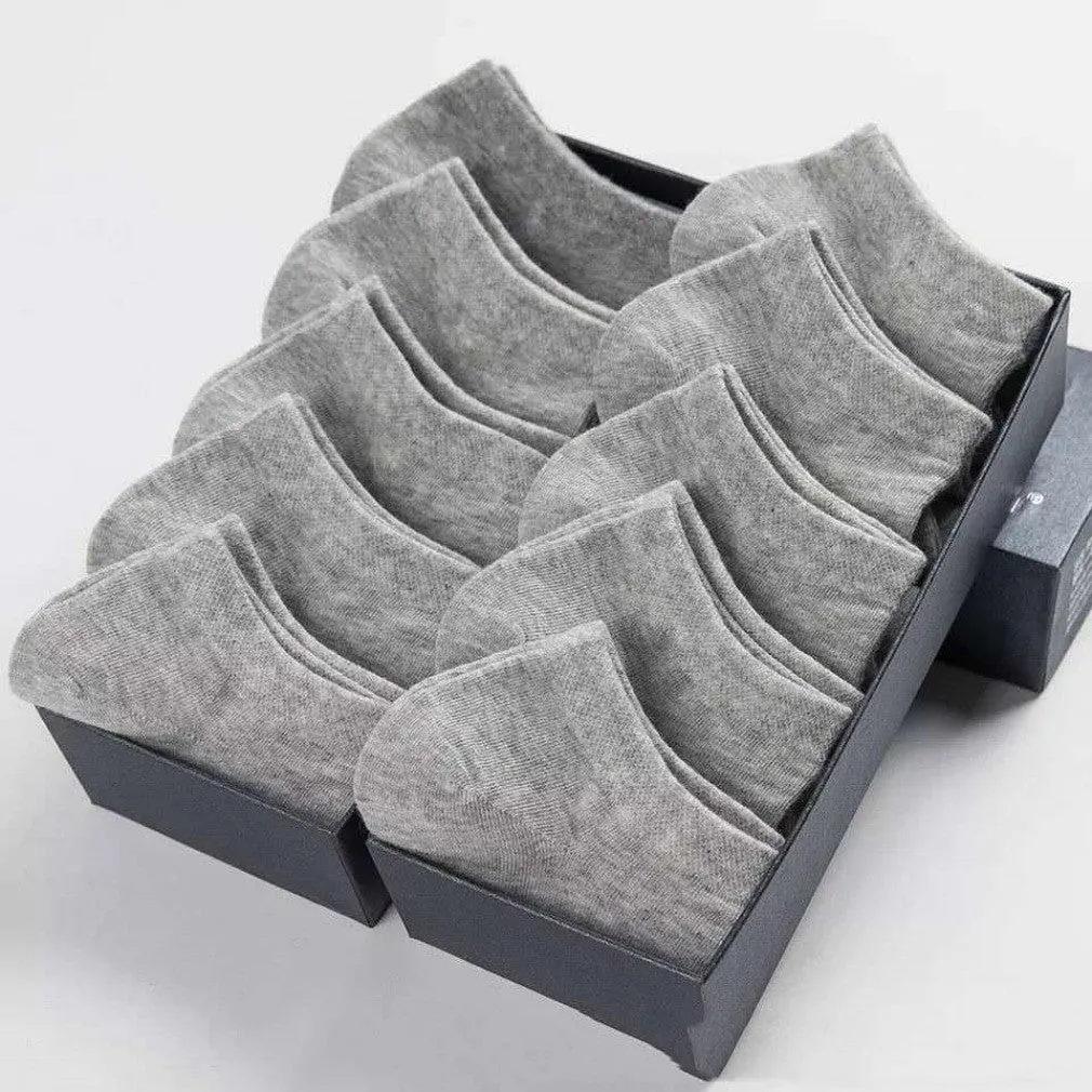 ContiNent 33 10 Pairs=20pcs Women Man Socks Breathable Sports socks Solid Color Boat socks Comfortable Cotton Ankle Socks White