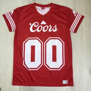 COORS Athletic Jersey Shirt Size M Promo Exclusive Beer Football NFL Soccer