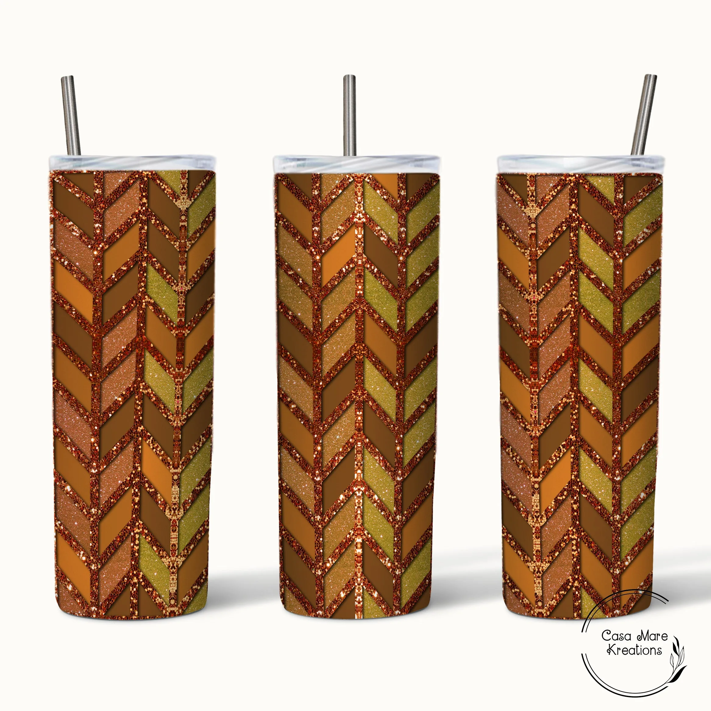 Copper Tanagram 20 oz. Skinny Tumbler