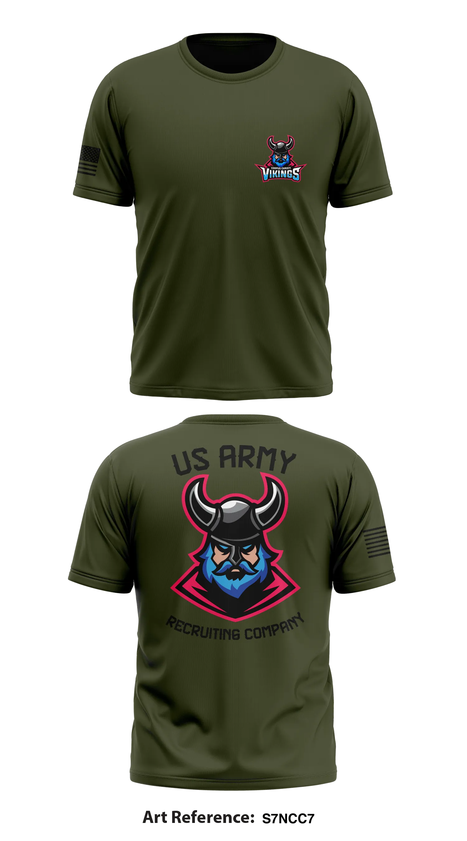 CORPUS CHRISTI US ARMY RECRUITING COMPANY Store 1 Core Men's SS Performance Tee - S7ncc7