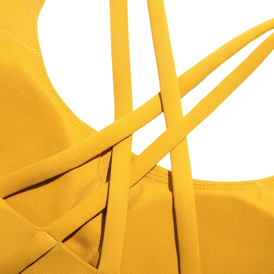 Criss-Cross Back Seamless Sports Bra