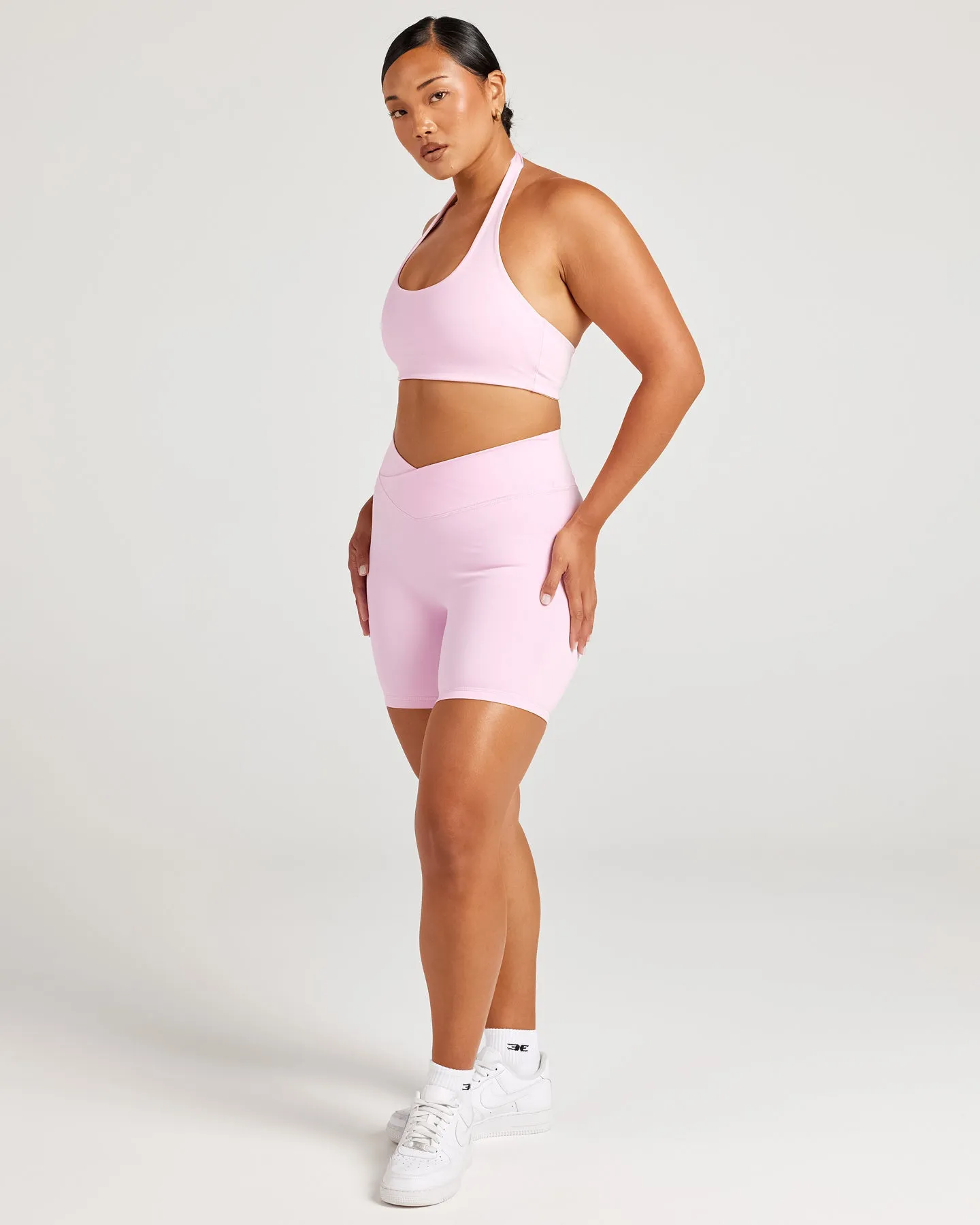 Cross Over Shorts - Candy Pink