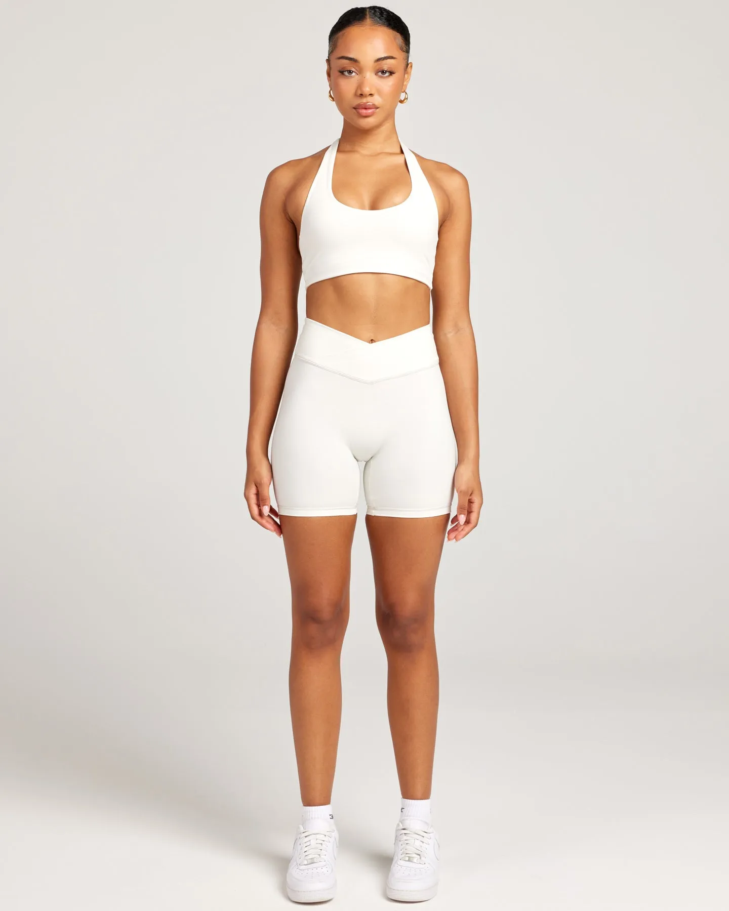Cross Over Shorts - Vanilla Latte