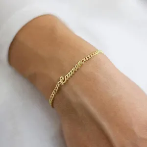 Cuban Chain Personalized Custom Name Bracelet