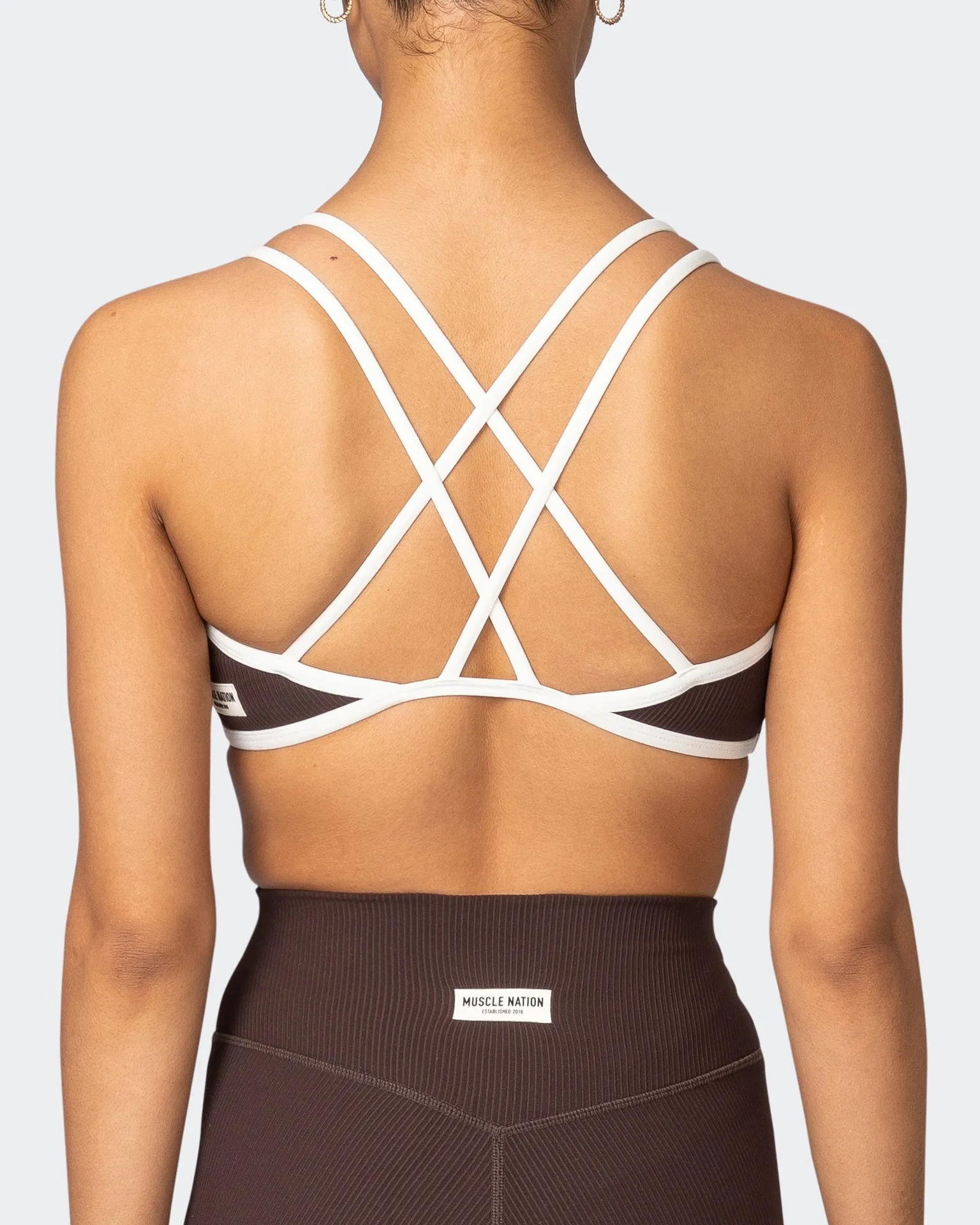 Curves Rib Bralette - Cocoa