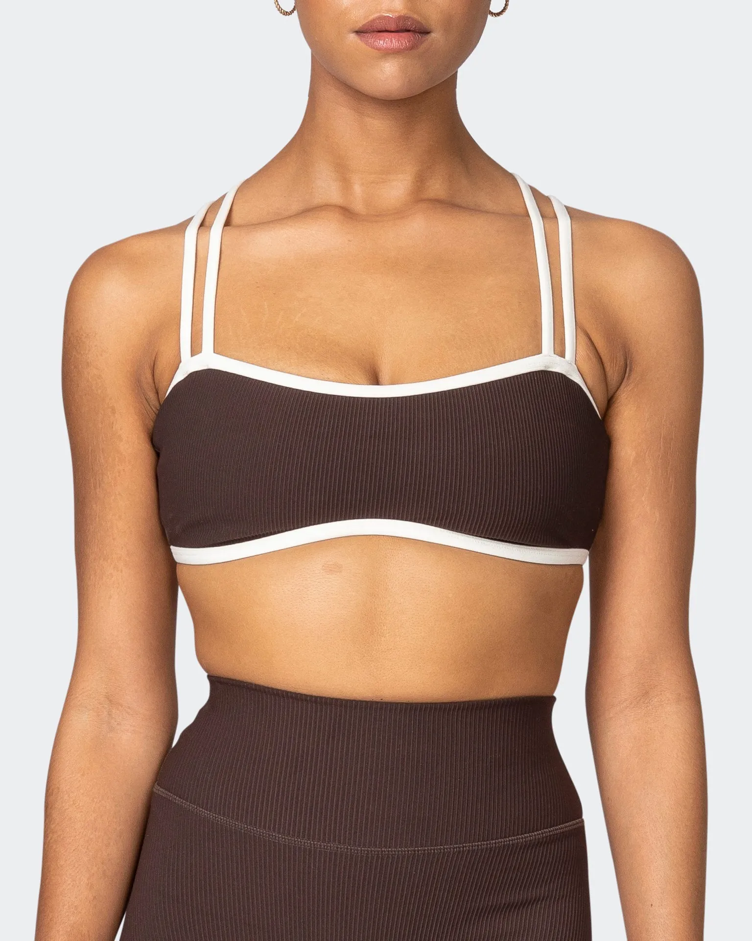 Curves Rib Bralette - Cocoa