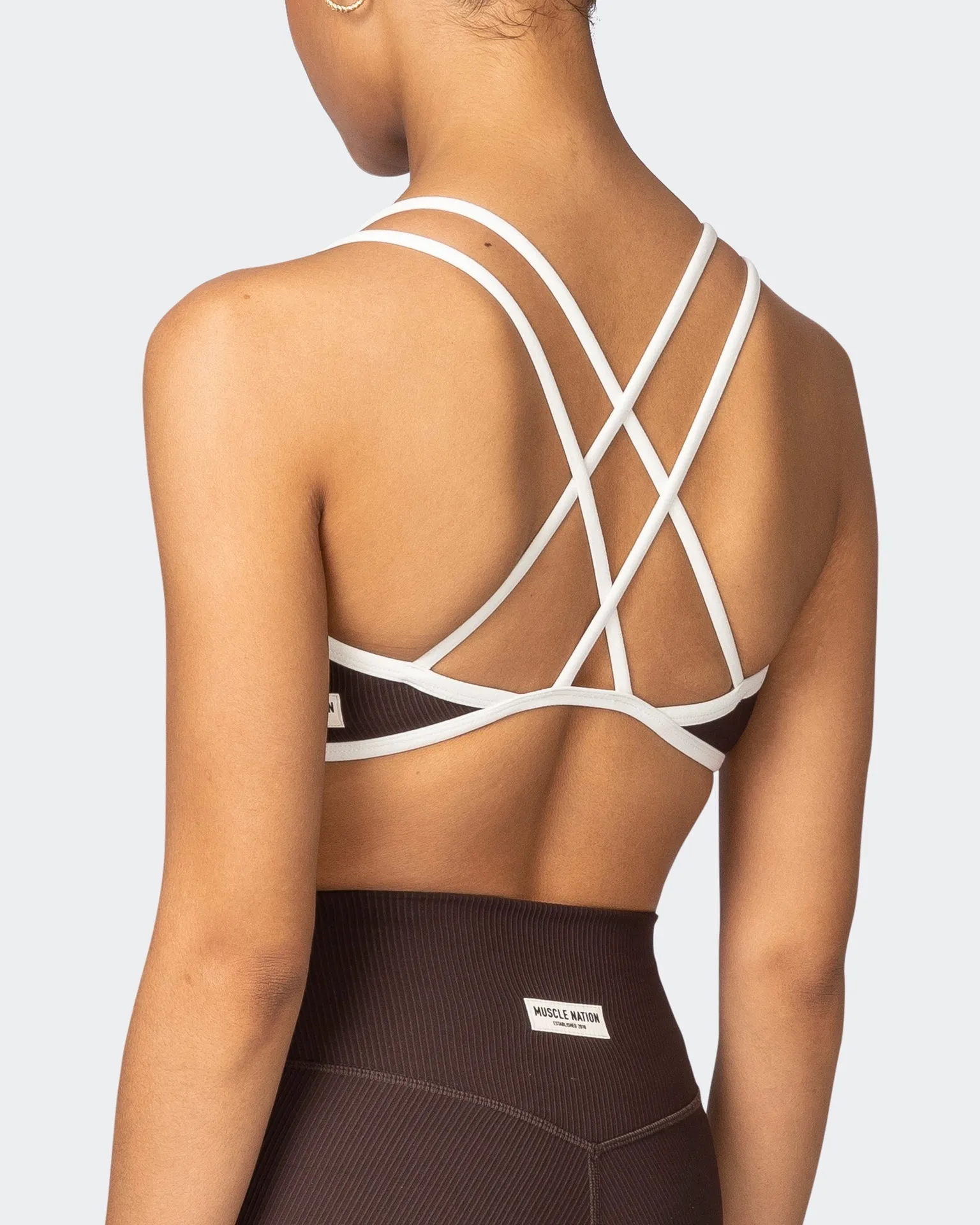 Curves Rib Bralette - Cocoa
