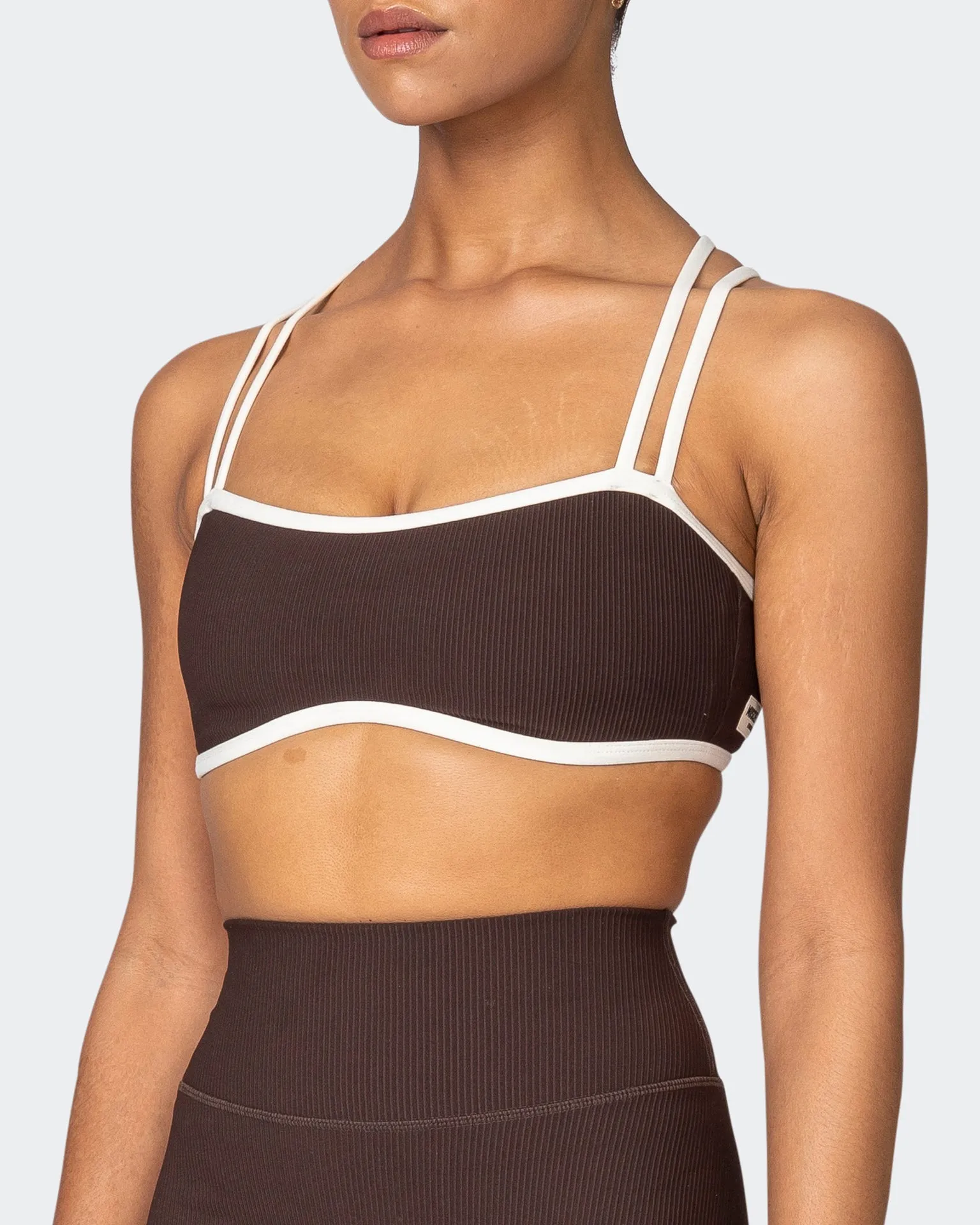 Curves Rib Bralette - Cocoa