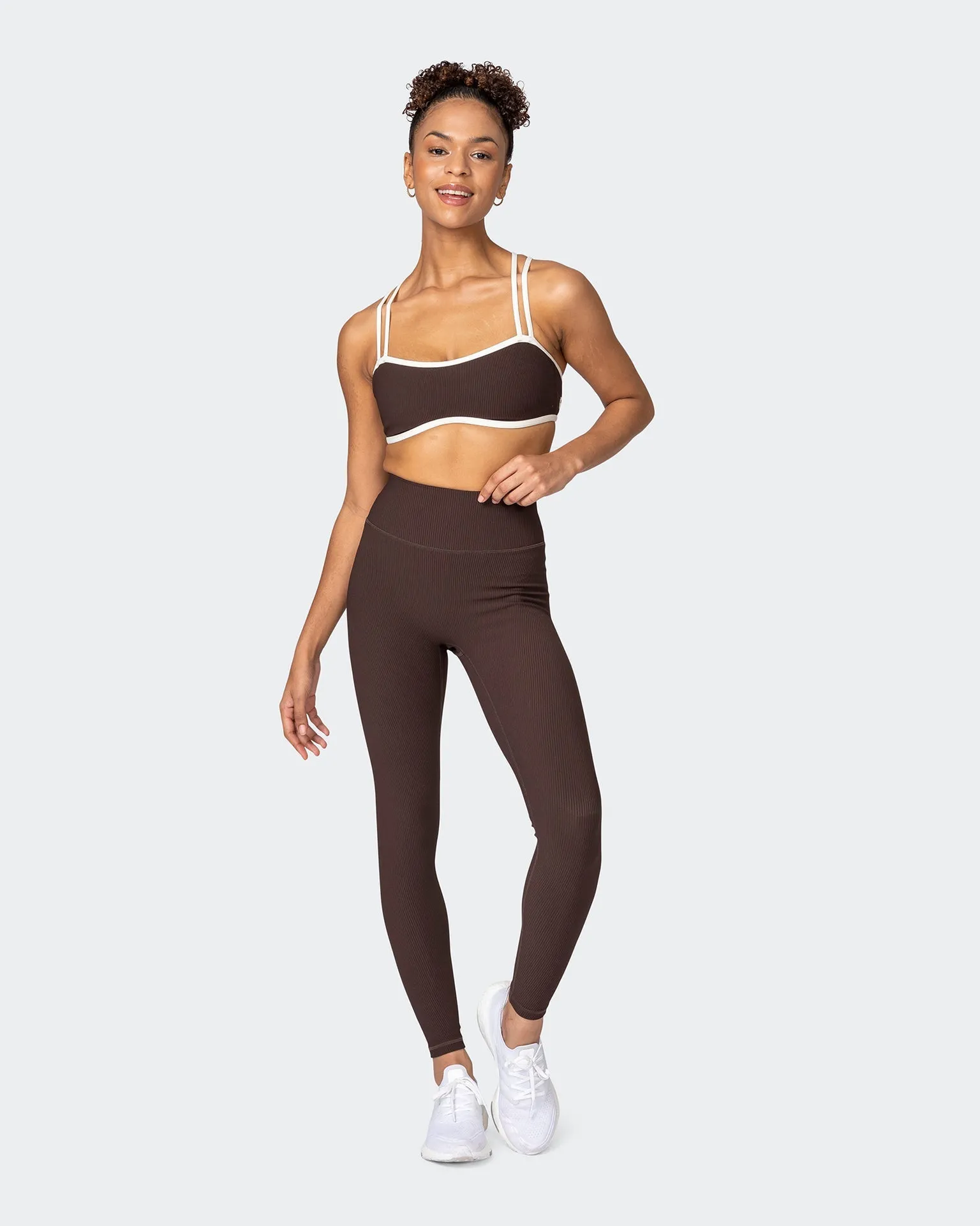 Curves Rib Bralette - Cocoa