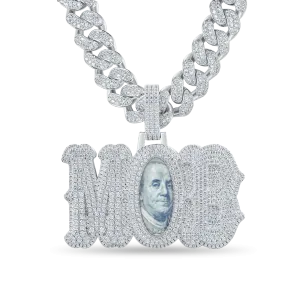 Custom Bosox "MOB" Letter Photo Pendant