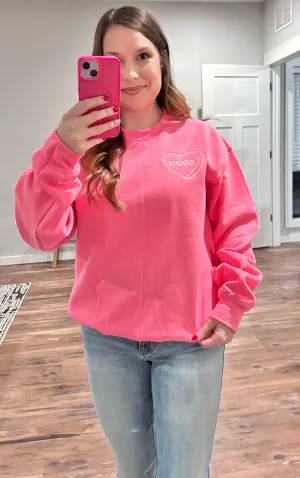 Custom Candy Heart Sweatshirt-ADULT