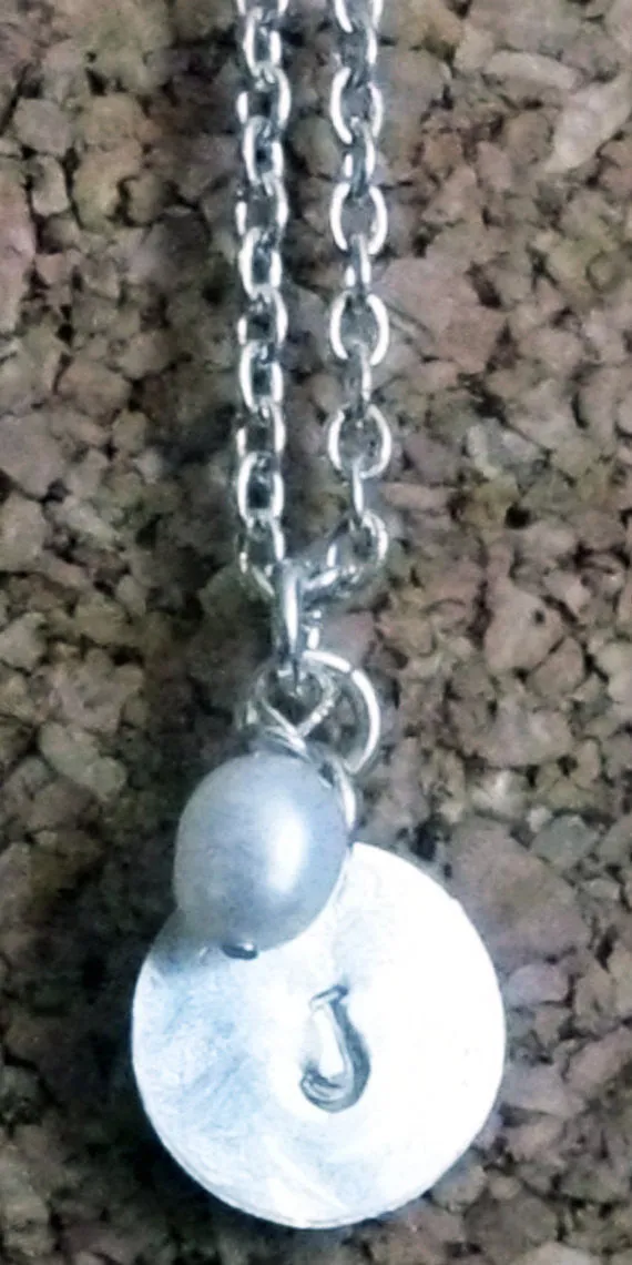 Custom Initial Necklace with Birthstone Briolette
