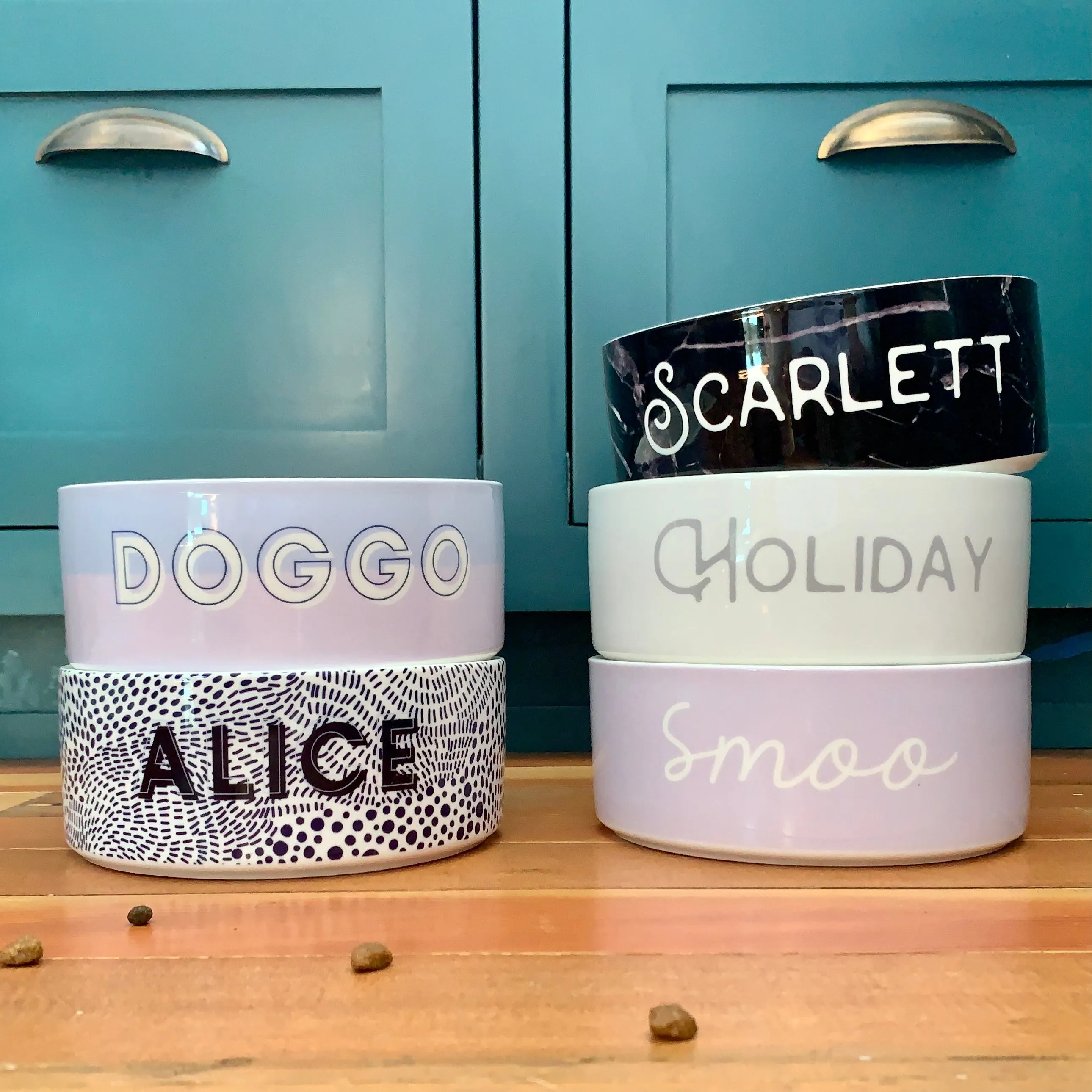Custom Solid Color Dog Bowl