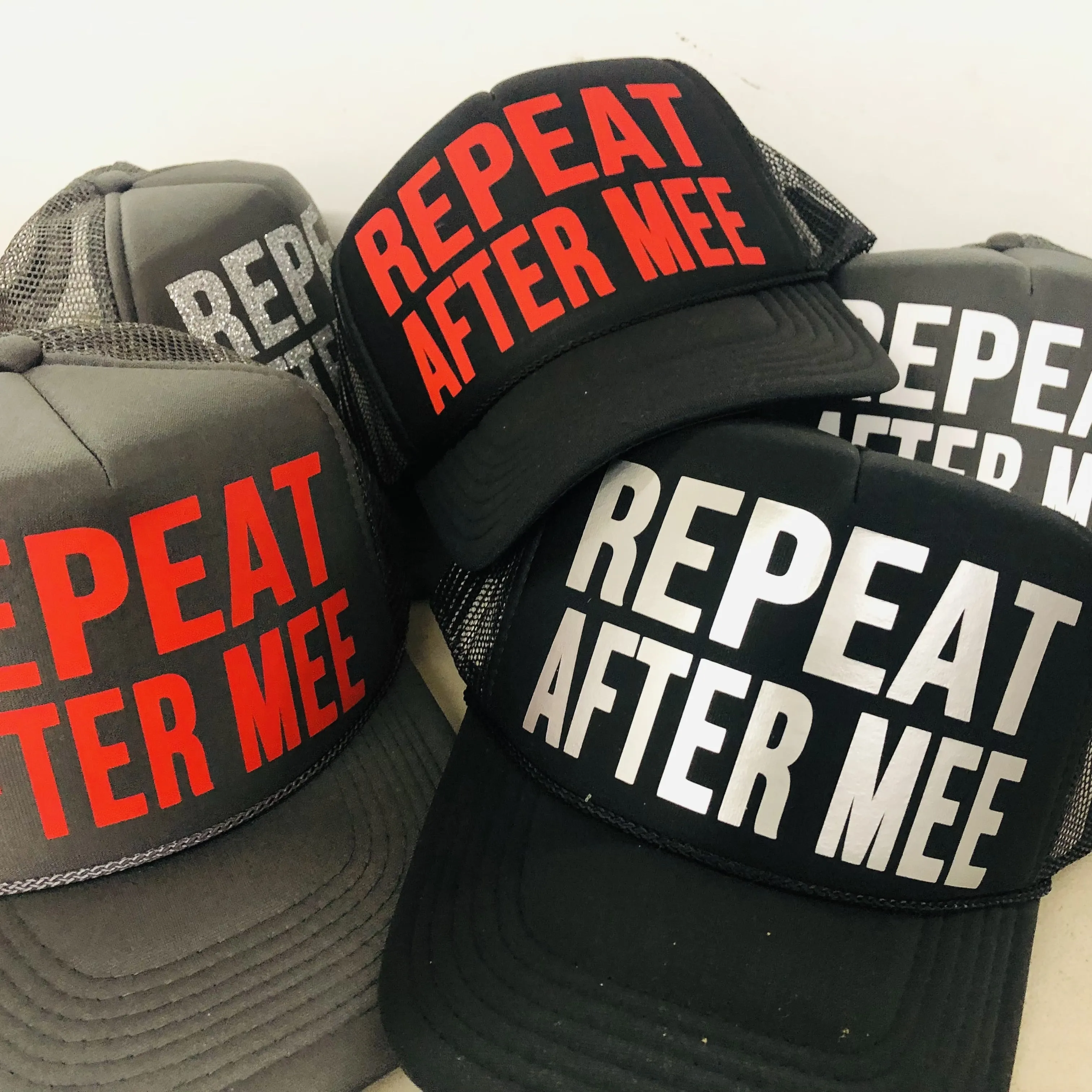 Custom Trucker Hat - 2 Lines of Text in 2 Colors