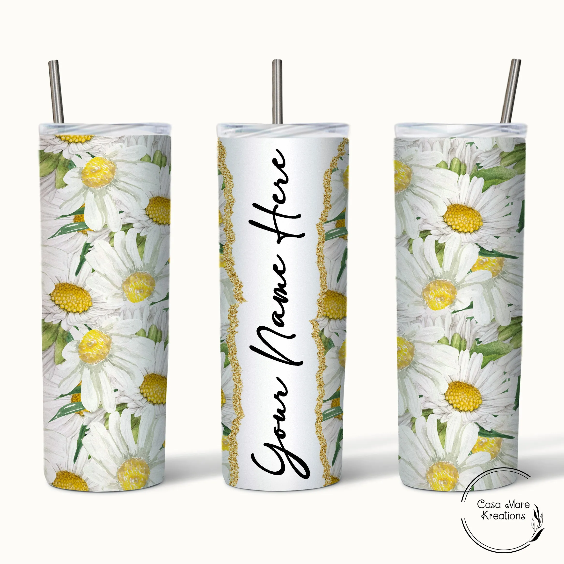 Daisies 20 oz. Skinny Tumbler