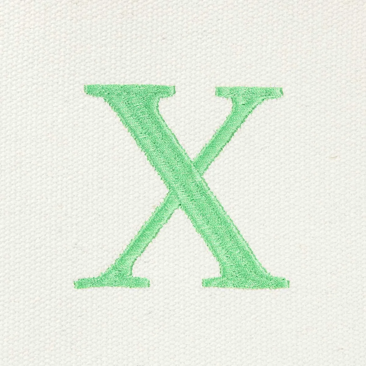 Dalix Medium Personalized Tote Bag Monogrammed Initial Letter - X