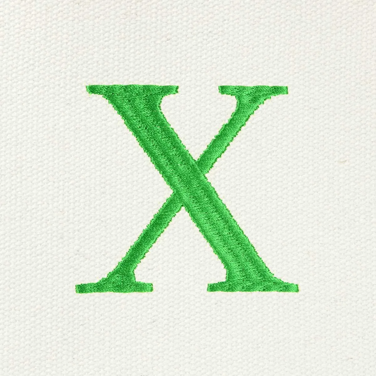 Dalix Medium Personalized Tote Bag Monogrammed Initial Letter - X