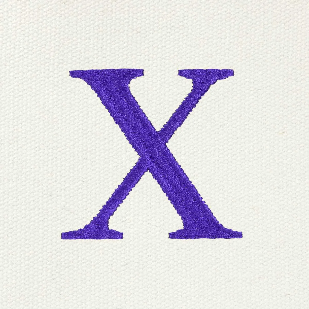 Dalix Medium Personalized Tote Bag Monogrammed Initial Letter - X