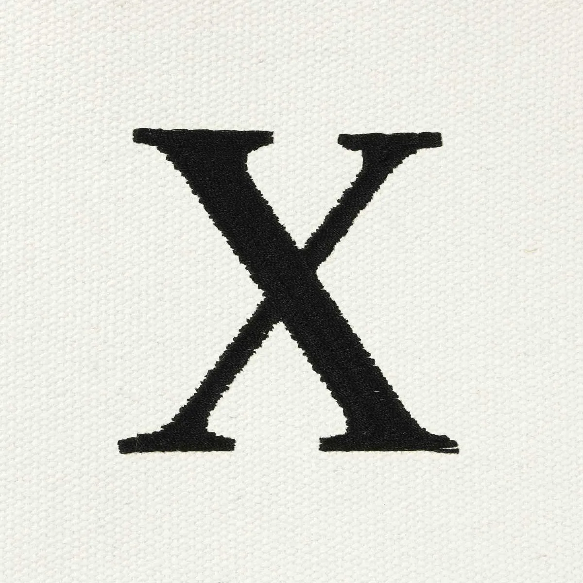Dalix Medium Personalized Tote Bag Monogrammed Initial Letter - X